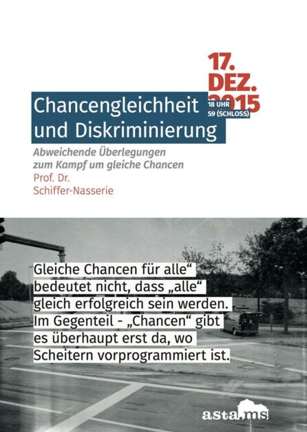 Chancengleichheit und Diskriminierung — Abweichende Überlegungen zum Kampf um faire Chancen