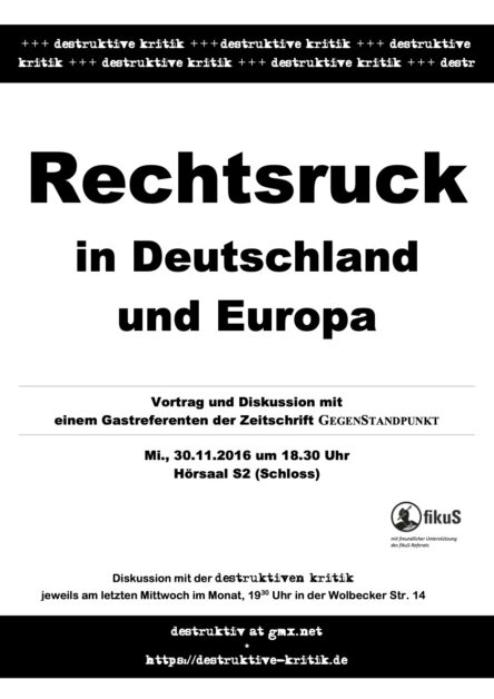 Rechtsruck in Deutschland und Europa