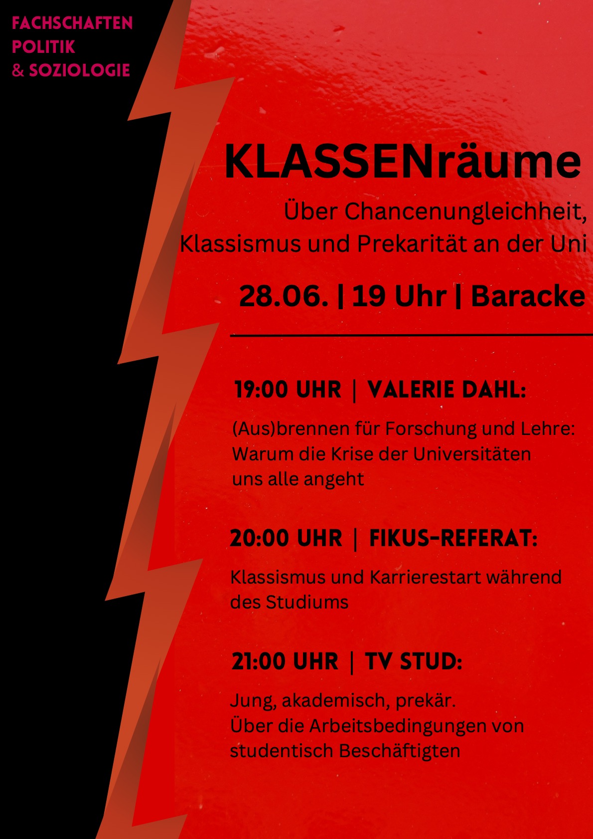 KLASSENräume — Über Chancenungleichheit, klassismus und Prekarität an der Uni